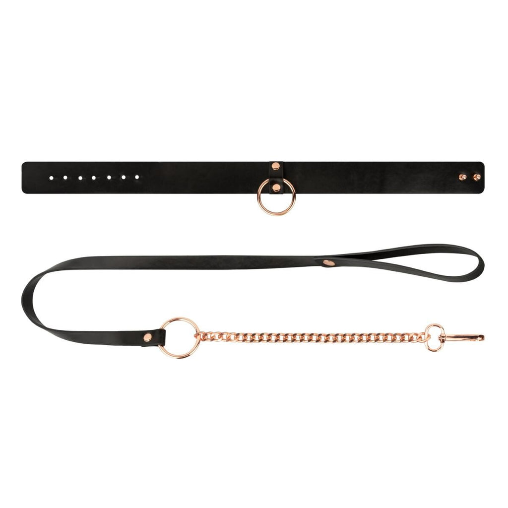 Нашийник з повідцем Rosy Gold Collar with Leash