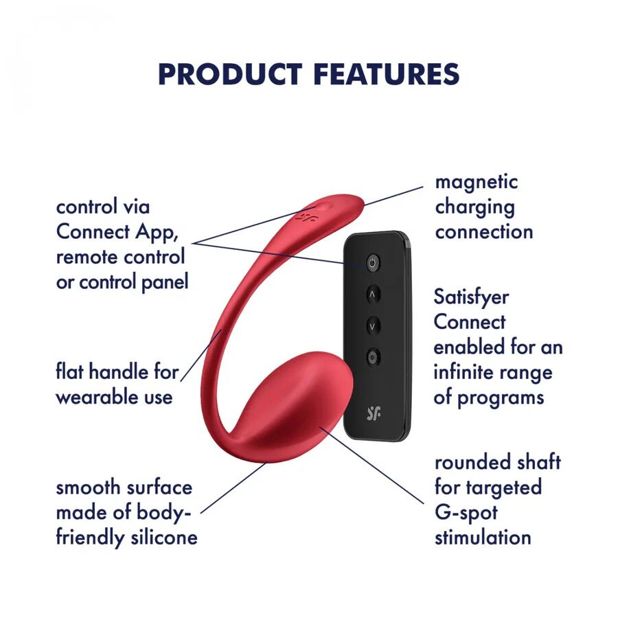 Смарт-віброяйце Satisfyer Shiny Petal Connect App