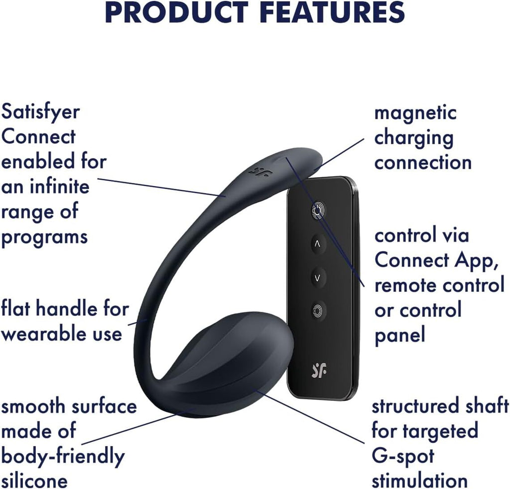 Смарт-віброяйце Satisfyer Ribbed Petal Connect App