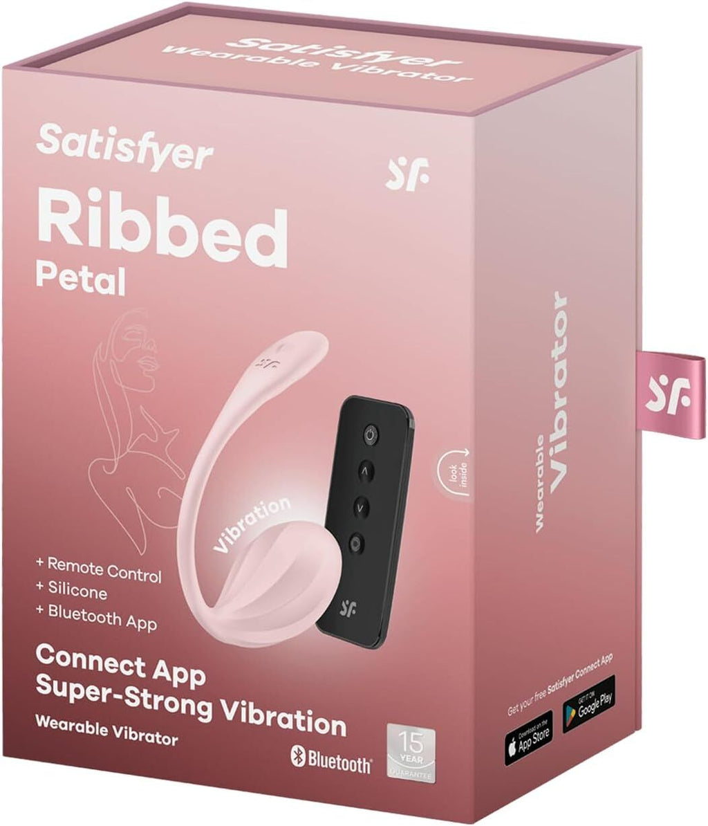 Смарт-віброяйце Satisfyer Ribbed Petal Connect App