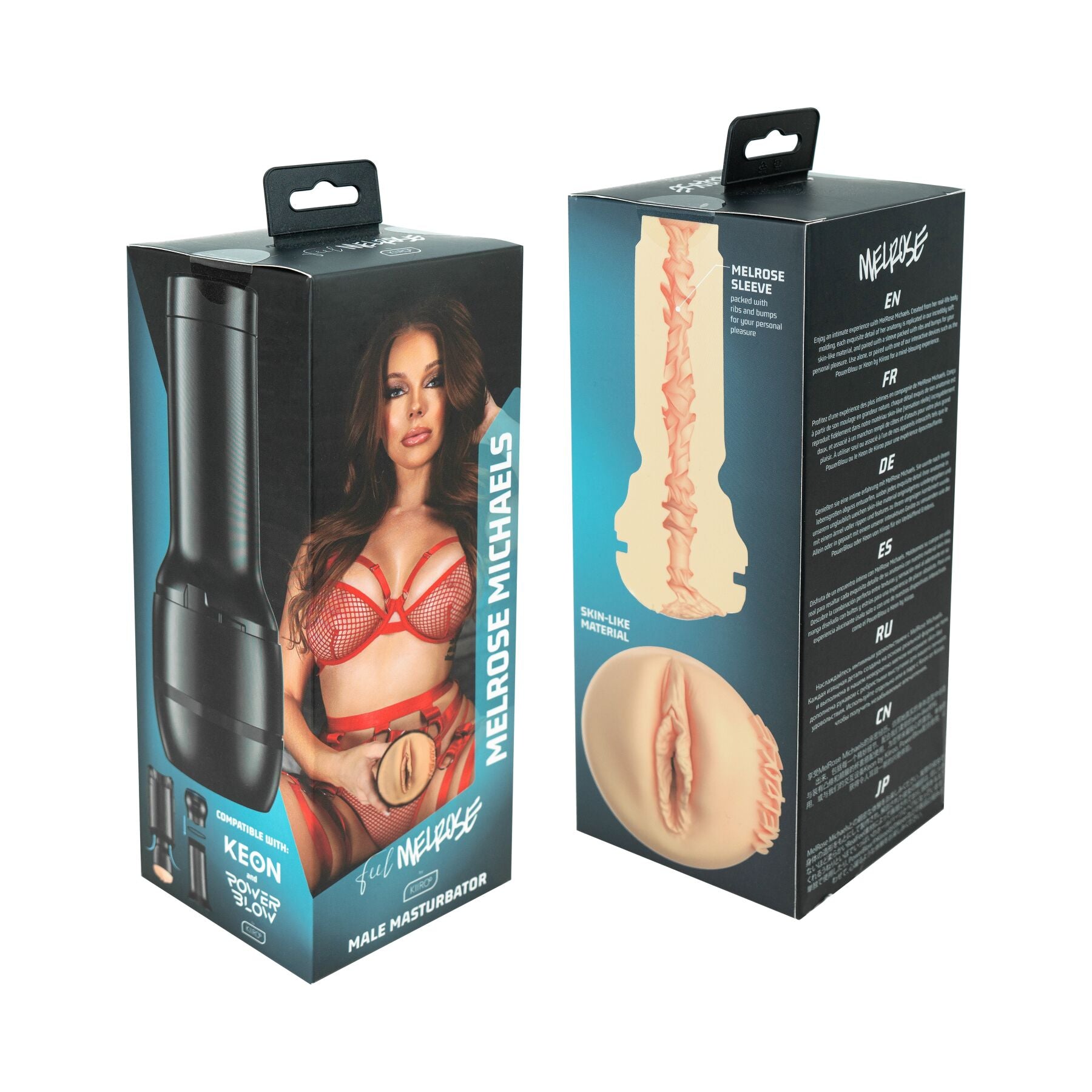 Мастурбатор Kiiroo Feel MelRose Michaels PBC, сумісний з PowerBlow, Control та Keon, копія вагіни порнозірки