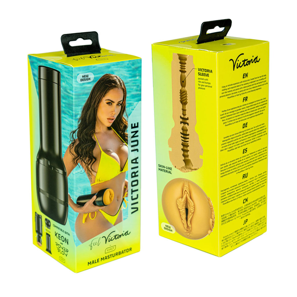 Мастурбатор Kiiroo Feel Victoria June PBC, сумісний з PowerBlow, Control та Keon, копія вагіни порнозірки