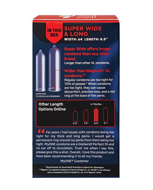 Презервативи ONE Super Wide & Long