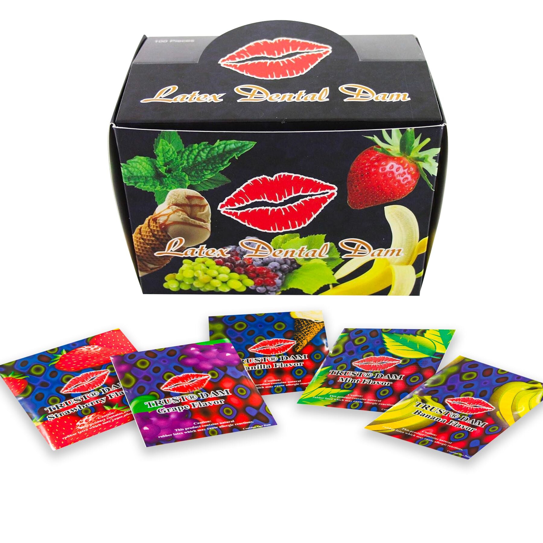 латексних серветок latex dental dams assorted
