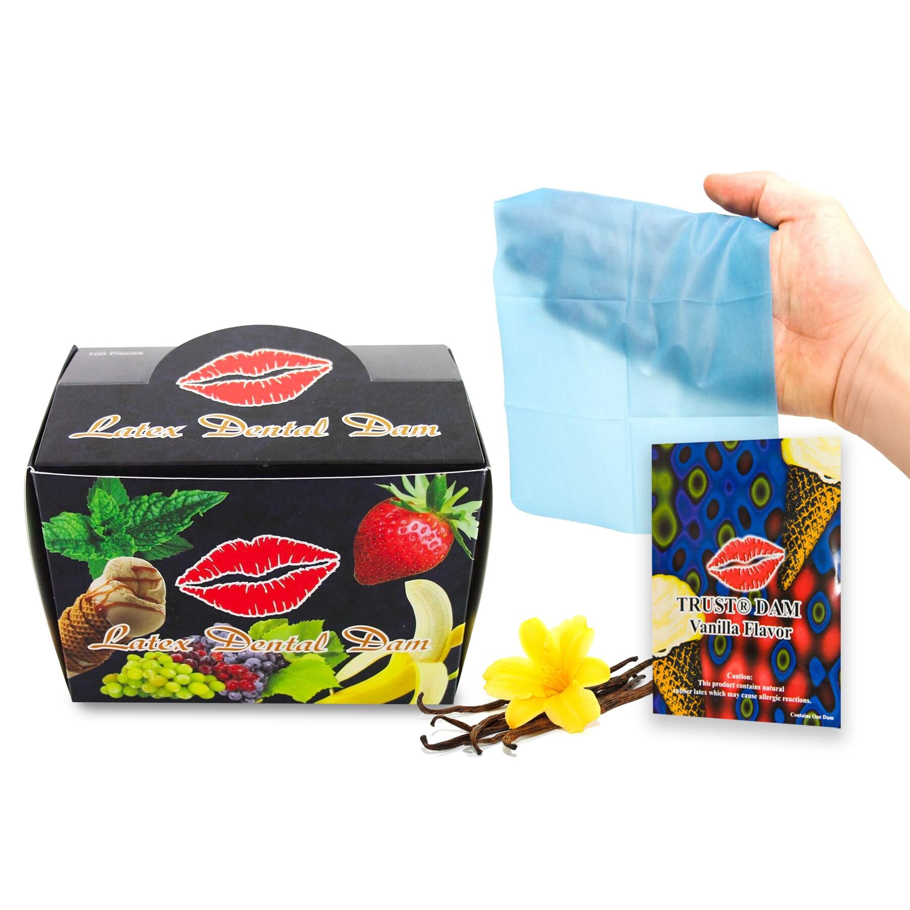 латексних серветок latex dental dams vanilla