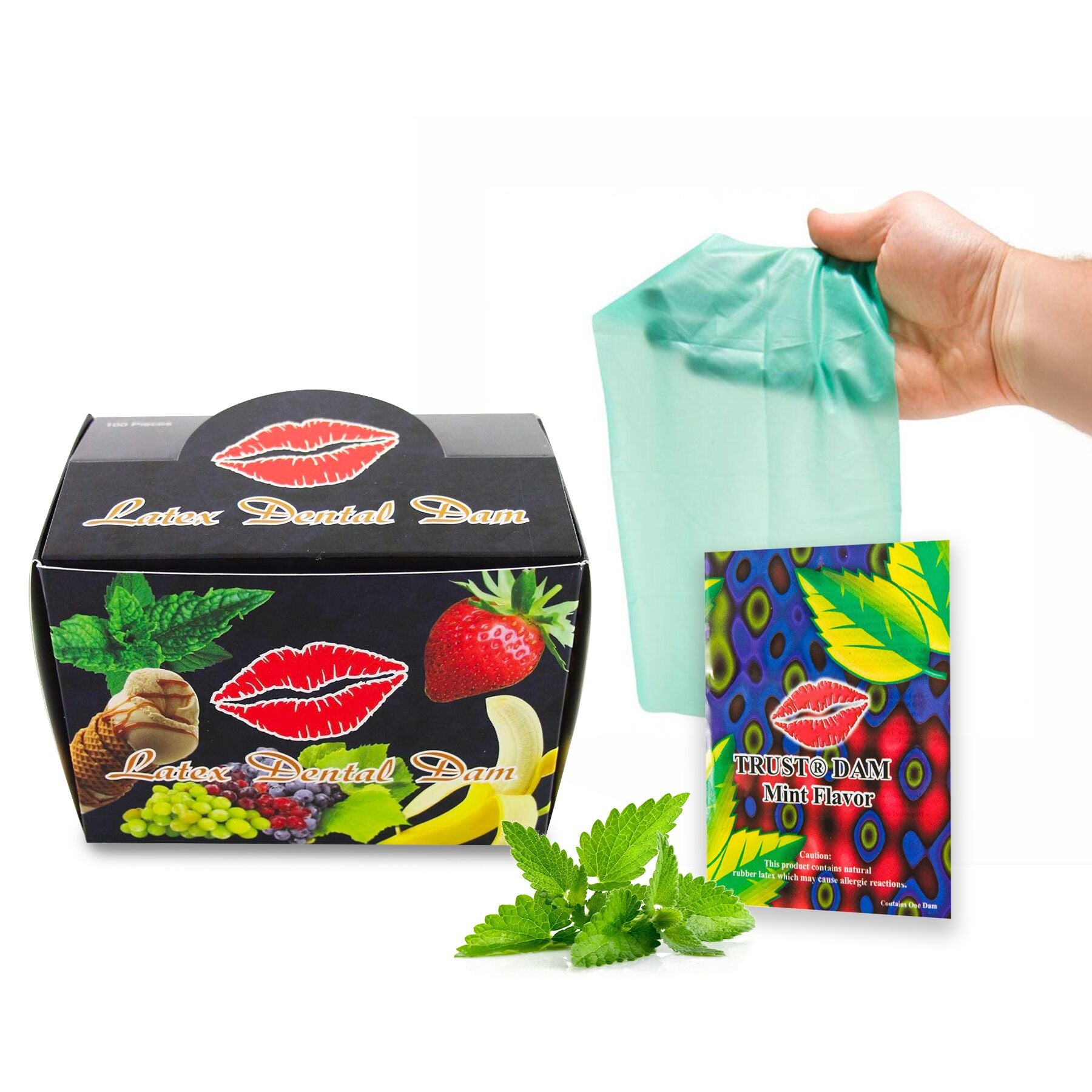 латексних серветок latex dental dams mint