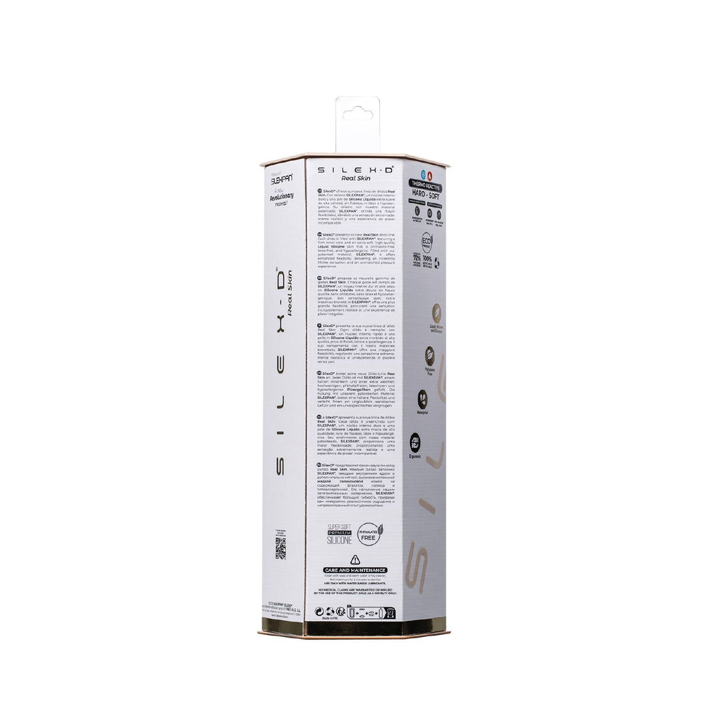 Фалоімітатор SilexD Vetus Real Skin Flesh 8in MODEL 1 суперсофт-силікон+Silexpan