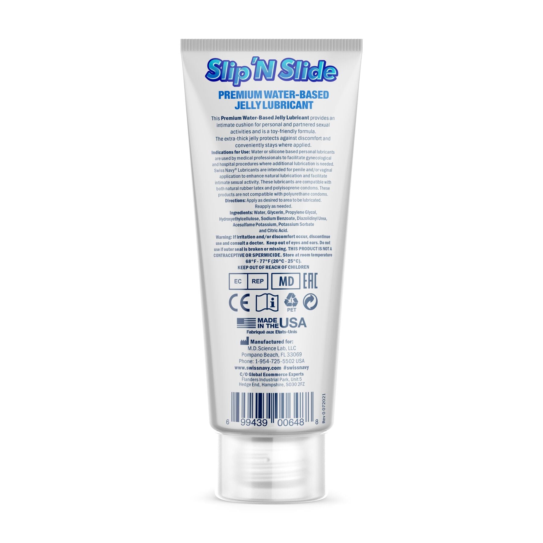 Лубрикант на водній основі Swiss Navy Slip'N Slide Premium Jelly