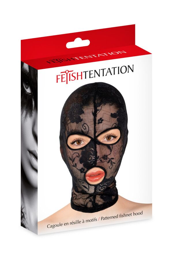 Капюшон Fetish Tentation Patterned Fishnet Hood