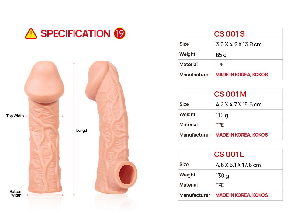 Насадка на член Kokos Cock Sleeve