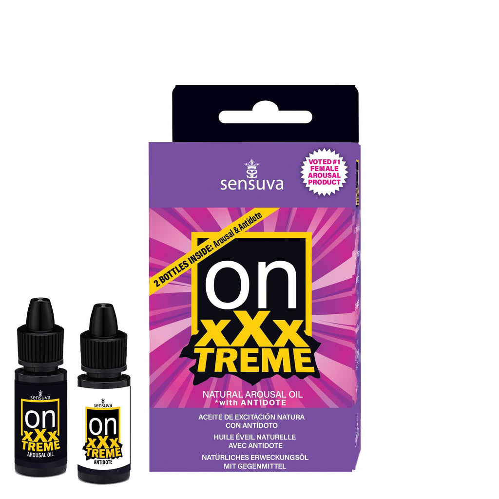 Збуджувальні краплі для клітора Sensuva On xXxTREME Arousal Oil with Antidote + антидот