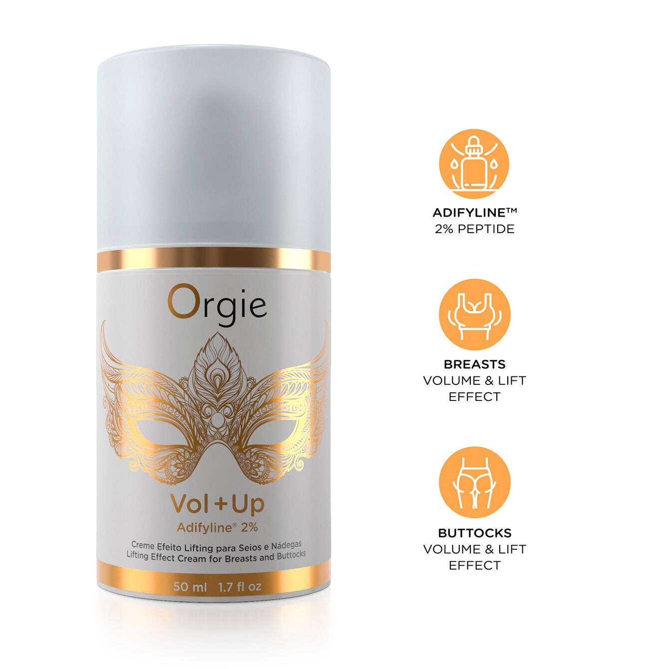 Крем з ефектом ліфтингу для грудей та сідниць Orgie - Vol + Up