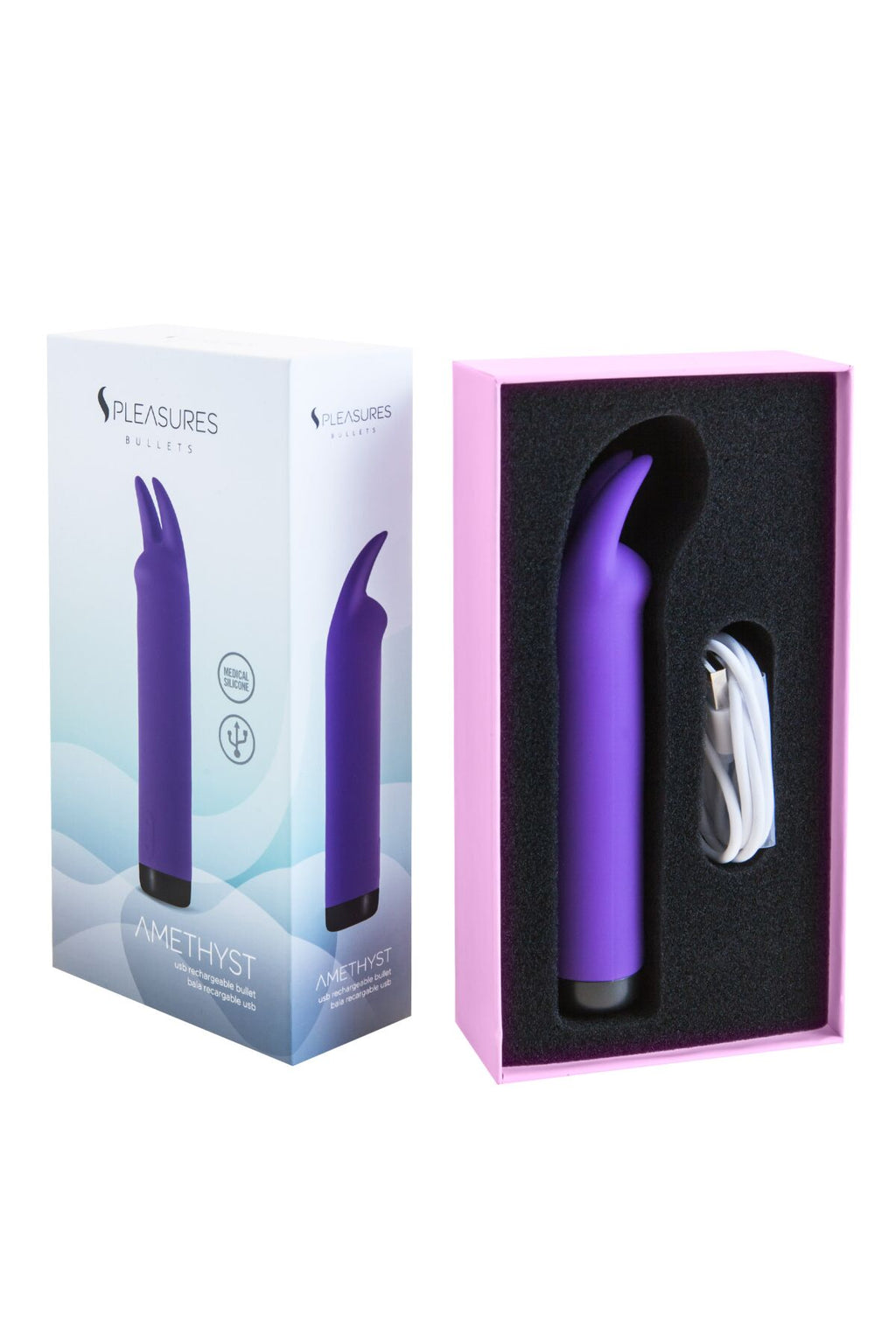 Вібратор S Pleasures Bullets Amethyst