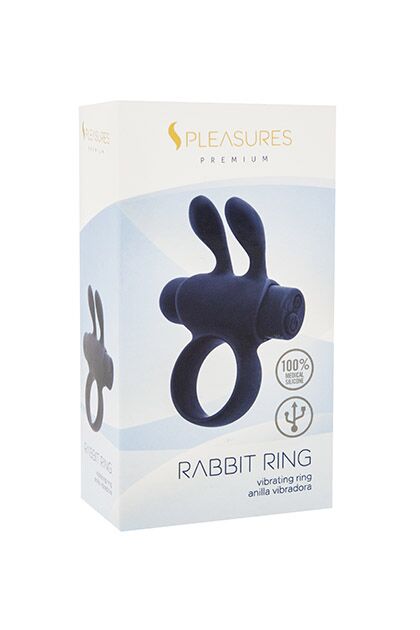 Ерекційне віброкільце S Pleasures Premium Rabbit Ring