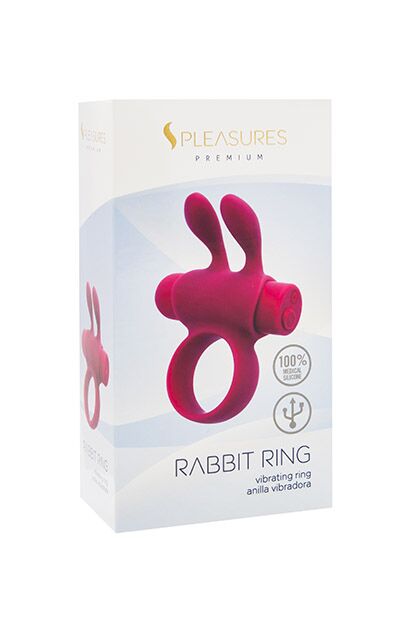 Ерекційне віброкільце S Pleasures Premium Rabbit Ring
