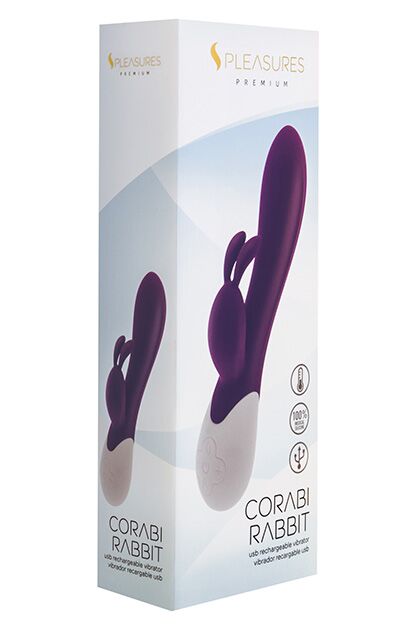 Вібратор-кролик S Pleasures Premium Corabi Rabbit