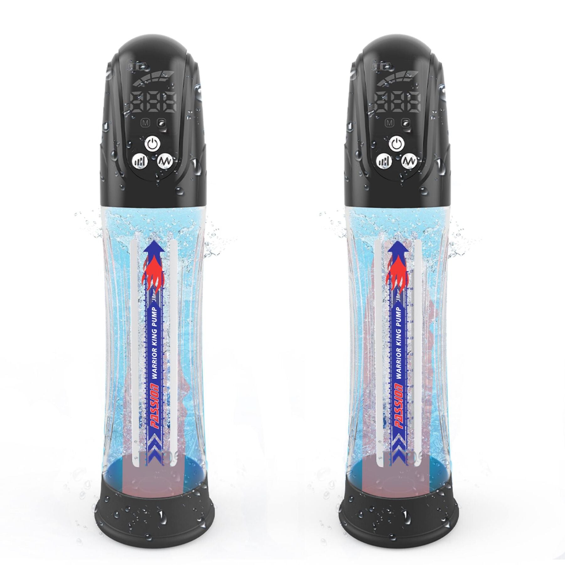 Men Powerup Автоматична гідропомпа 2в1 Water Bath з LED-дисплеєм