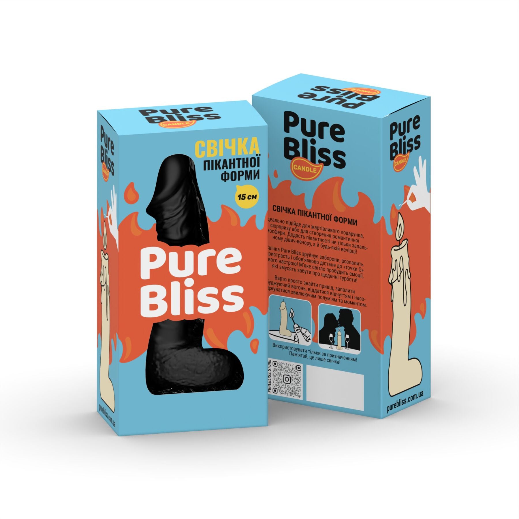 Свічка у формі пеніса Pure Bliss