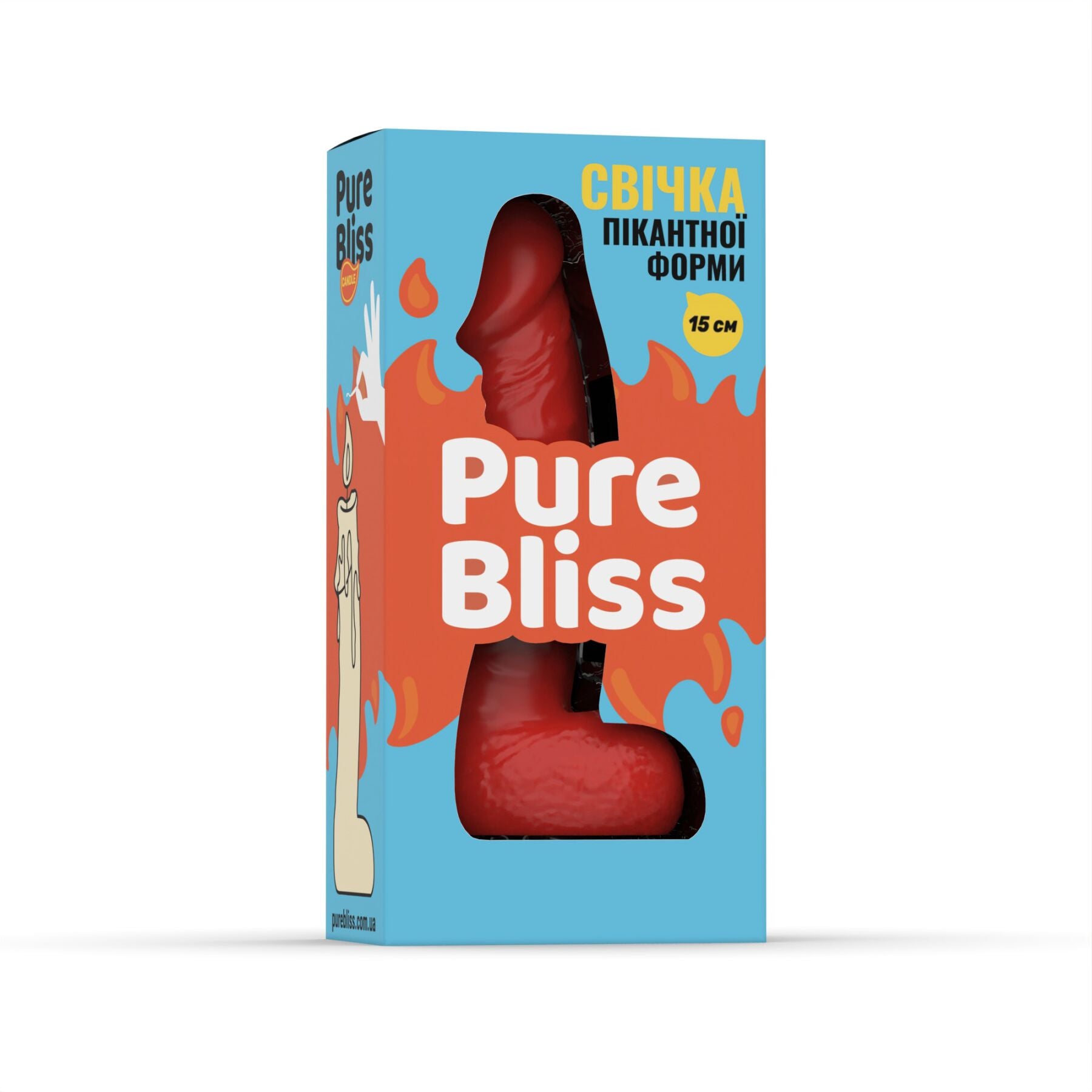 Свічка у формі пеніса Pure Bliss