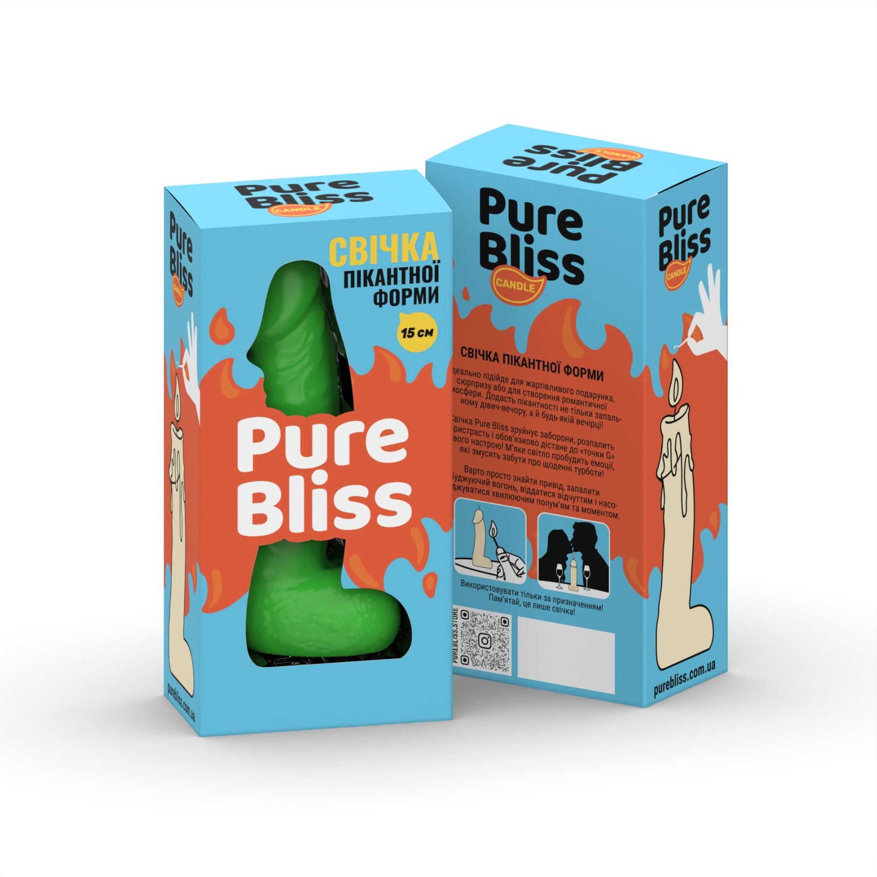 Свічка у формі пеніса Pure Bliss
