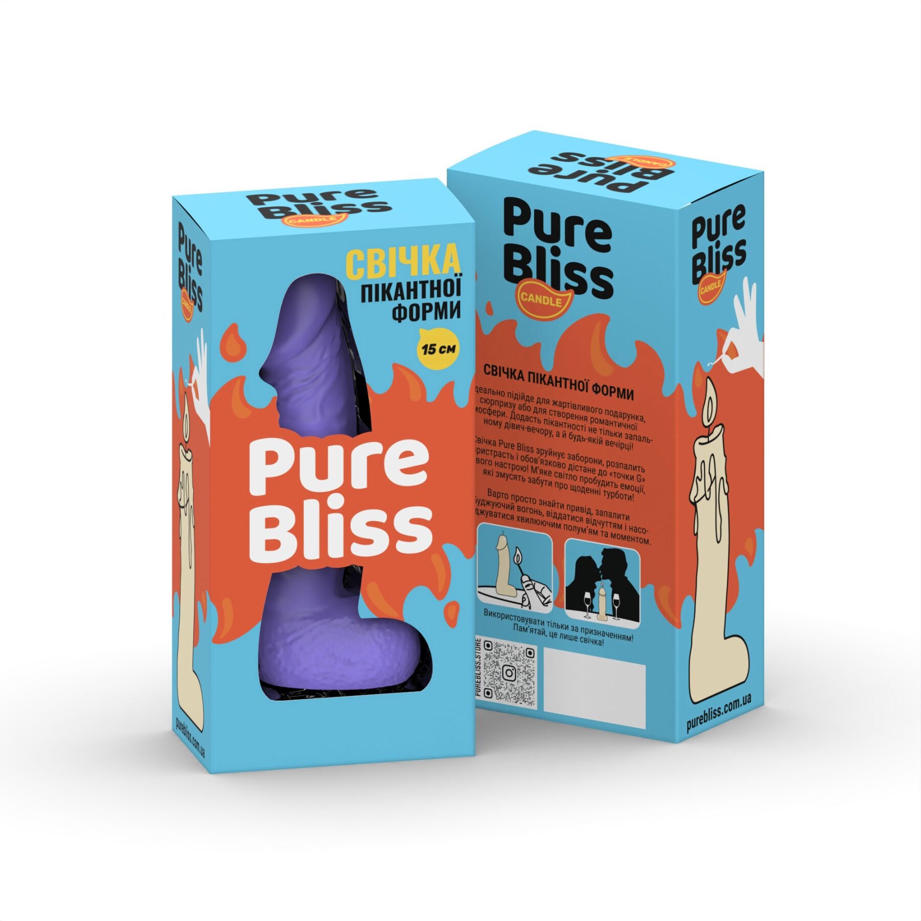 Свічка у формі пеніса Pure Bliss