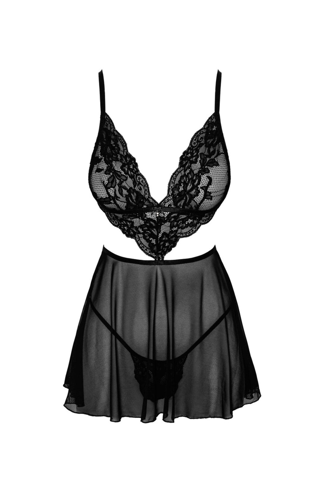 Бебі-дол Kissable French Kiss Babydoll Noir Handmade