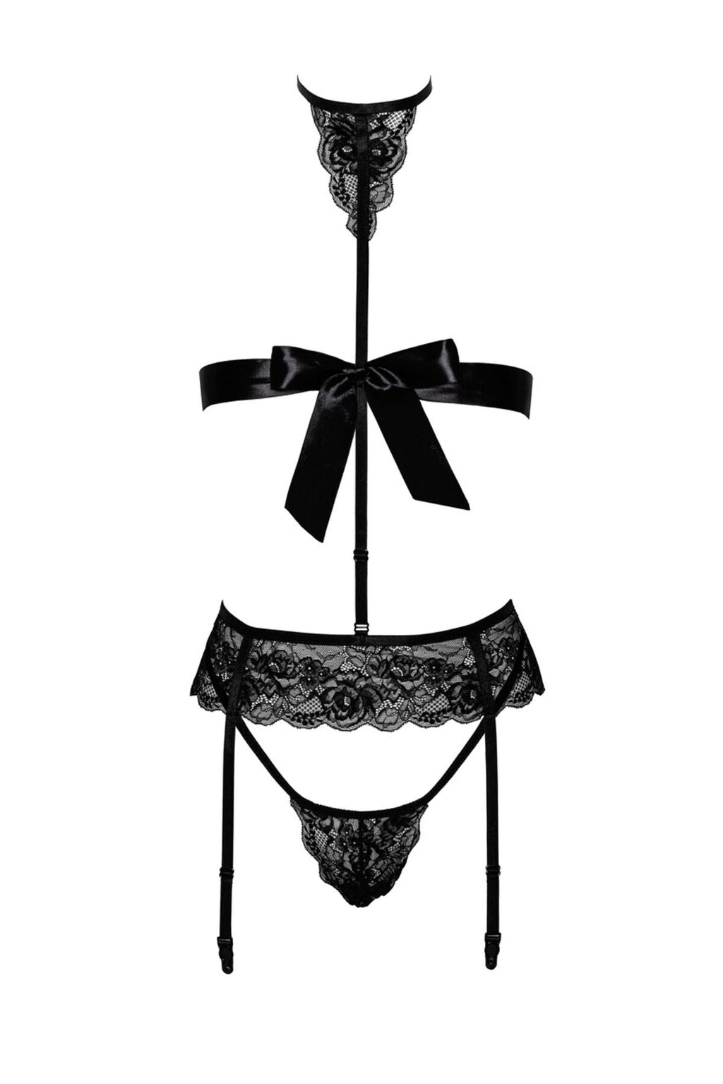 Комплект Kissable Bondage Kiss Set Noir Handmade
