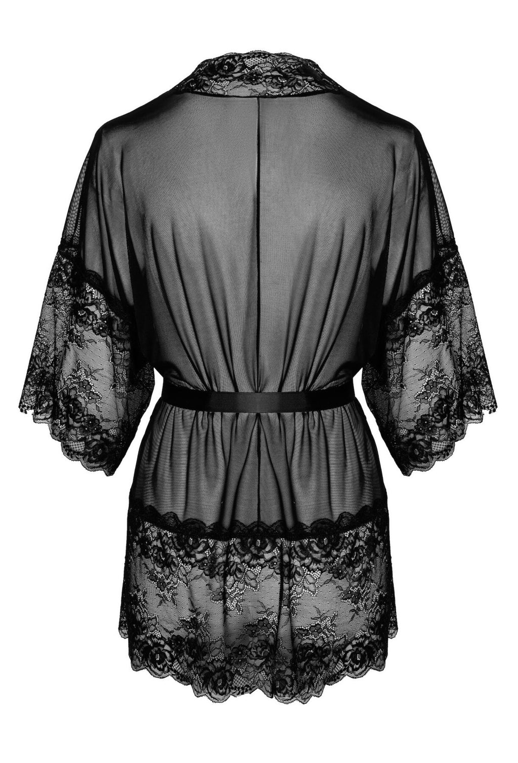 Пеньюар Kissable Midnight Kiss Negligee Noir Handmade