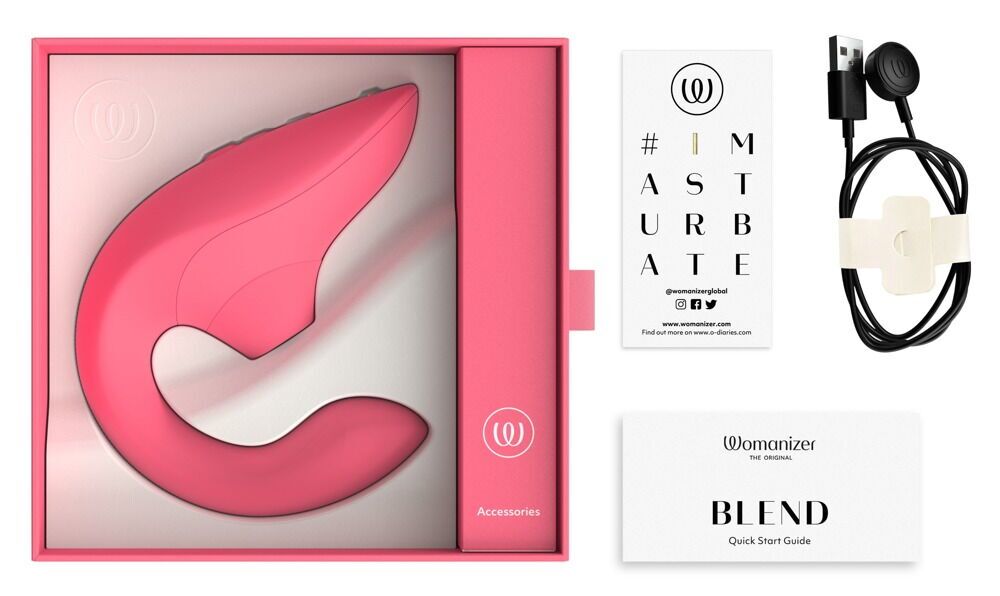 Вагінально-кліторальний стимулятор Womanizer Blend Vibrant