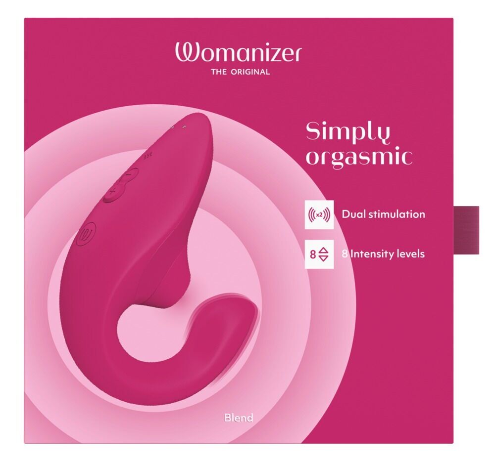 Вагінально-кліторальний стимулятор Womanizer Blend Vibrant