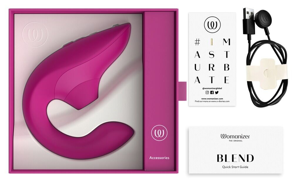 Вагінально-кліторальний стимулятор Womanizer Blend Vibrant