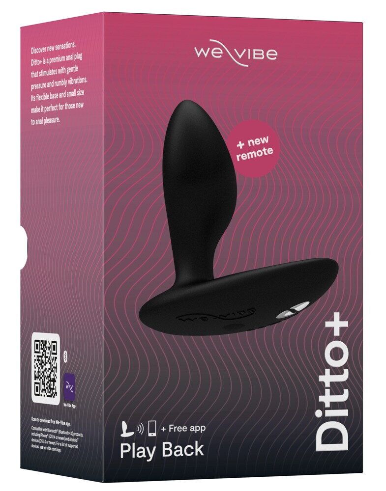 Анальна смарт-вібропробка We-Vibe Ditto+ Satin з