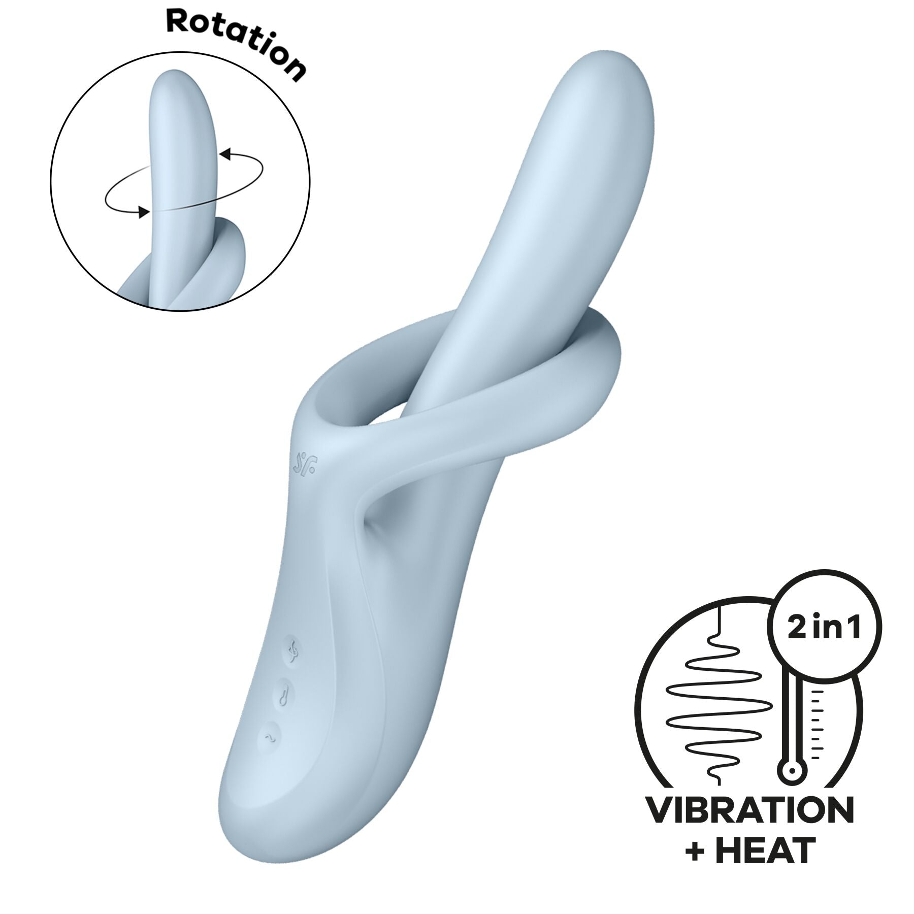 Вібратор з ротацією Satisfyer Heat Flex 4