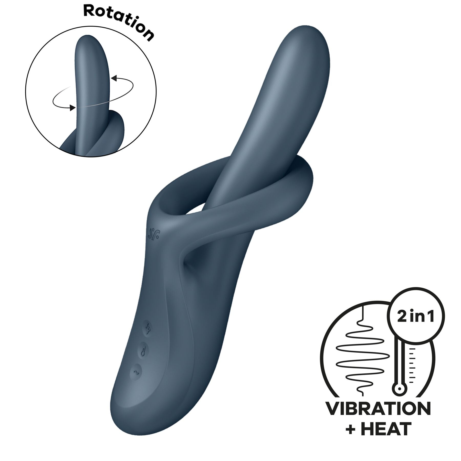 Вібратор з ротацією Satisfyer Heat Flex 4