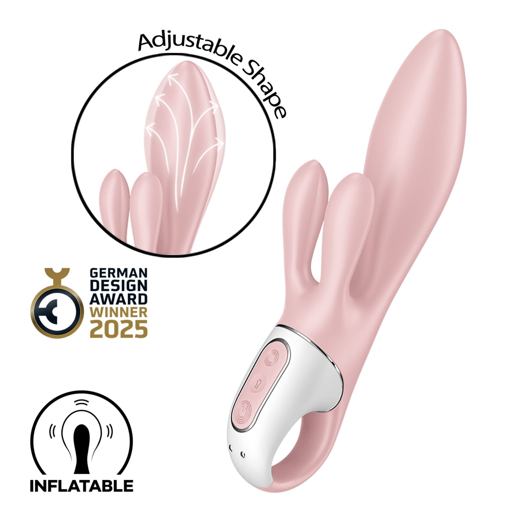 Вібратор-кролик надувний Satisfyer Air Pump Bunny 3
