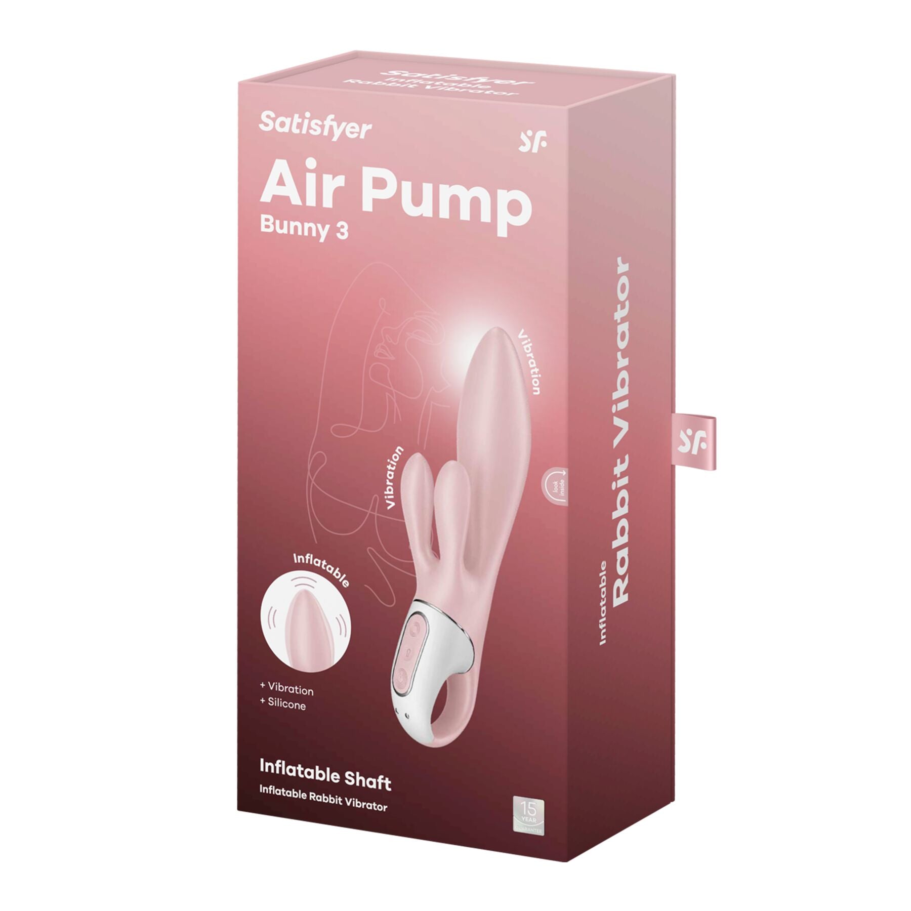 Вібратор-кролик надувний Satisfyer Air Pump Bunny 3