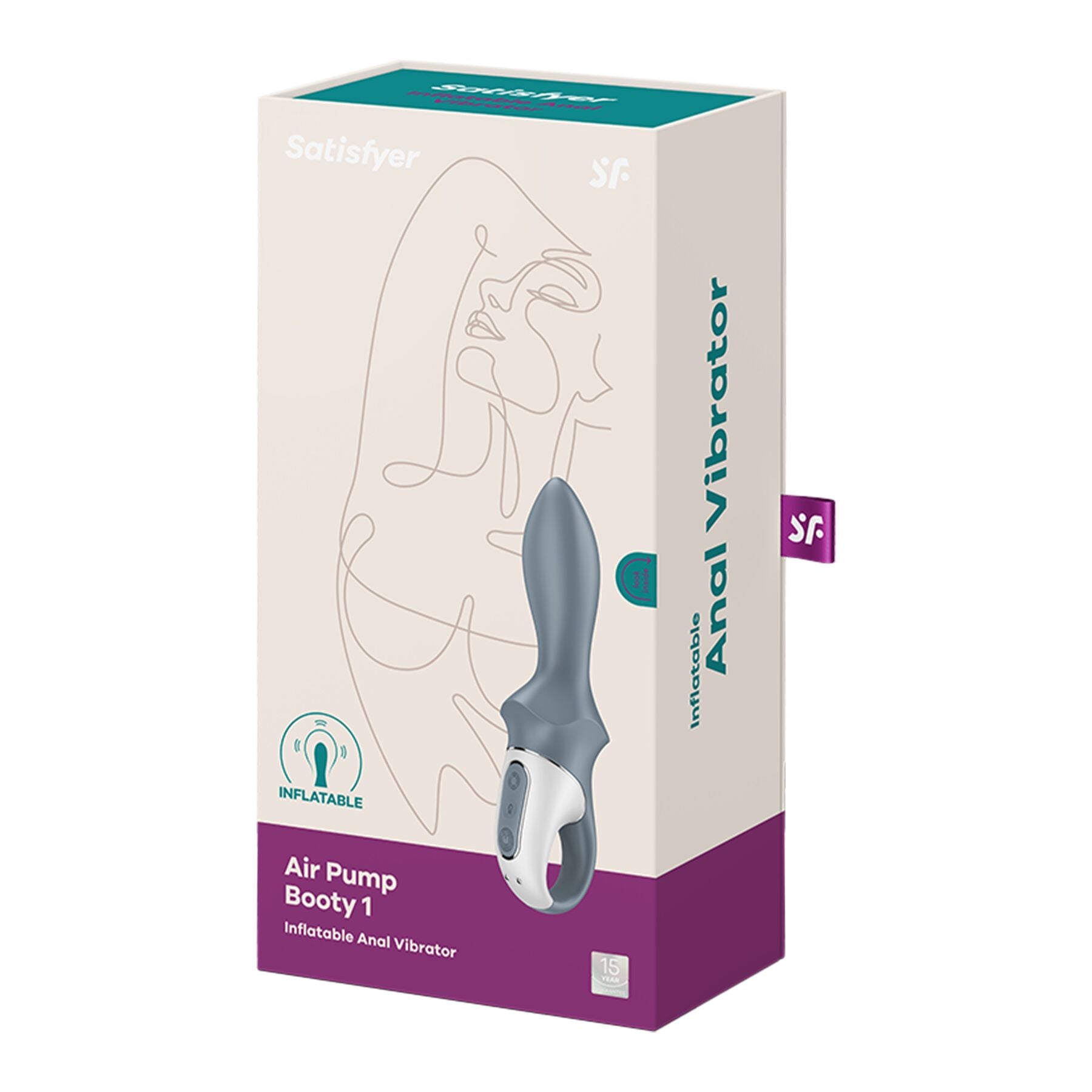 Анальний надувний вібратор Satisfyer Air Pump Booty