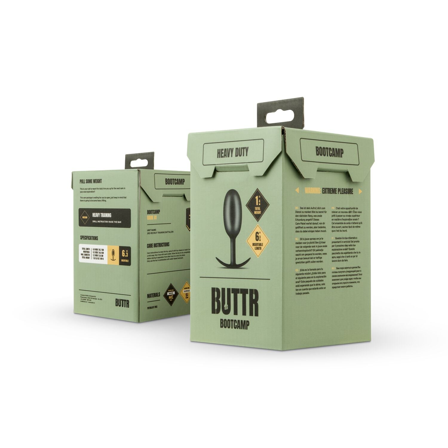Анальна пробка BUTTR Heavy Duty Weighted