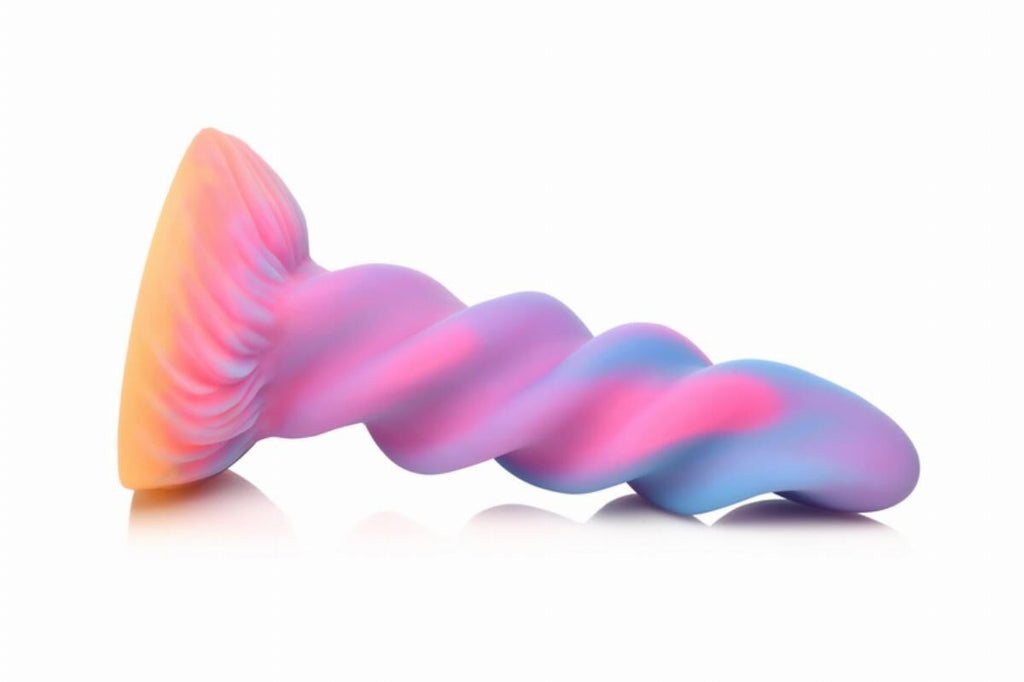 Фентезійний фалоімітатор Creature Cocks Glow-in-the-Dark Unicorn Dildo
