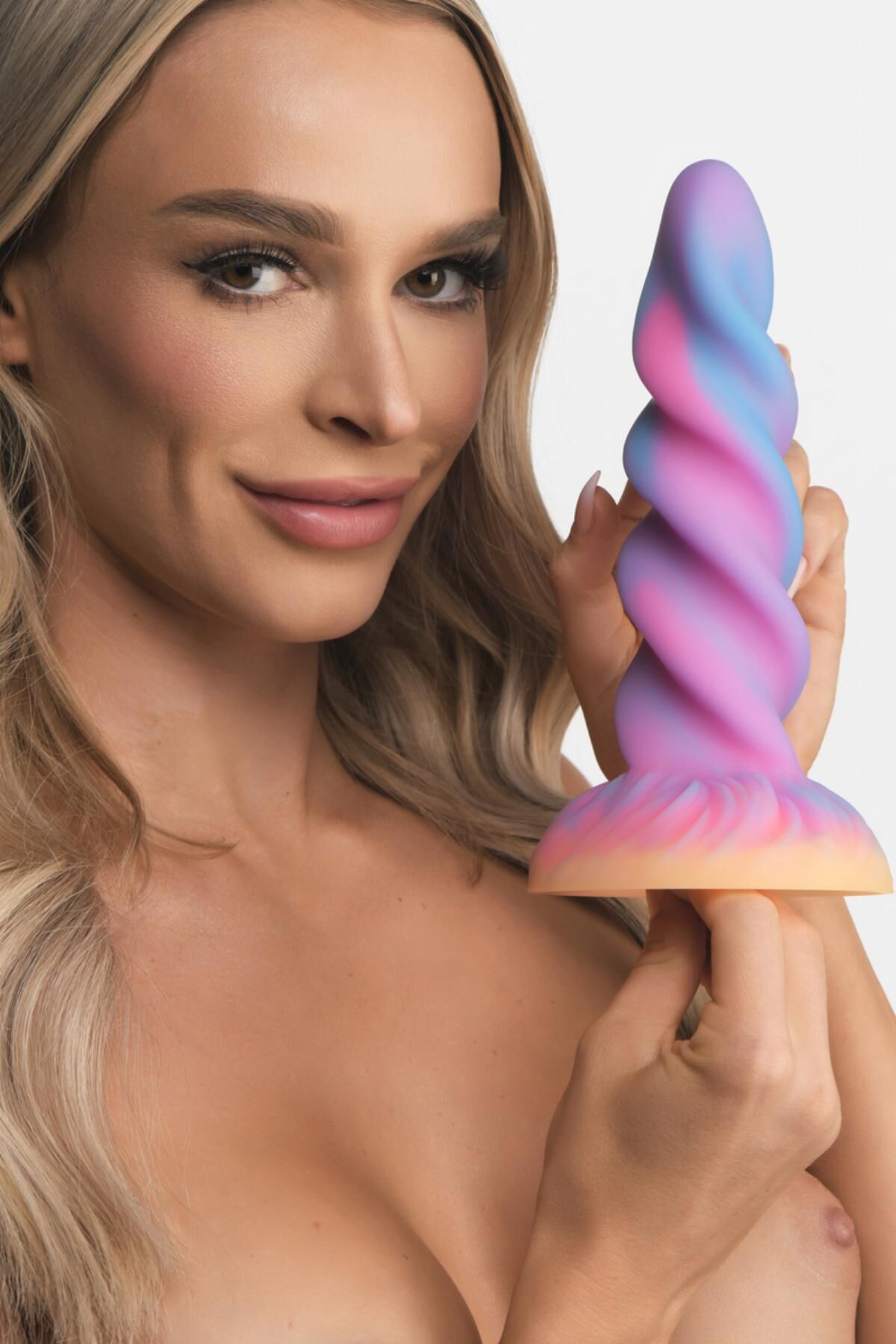 Фентезійний фалоімітатор Creature Cocks Glow-in-the-Dark Unicorn Dildo