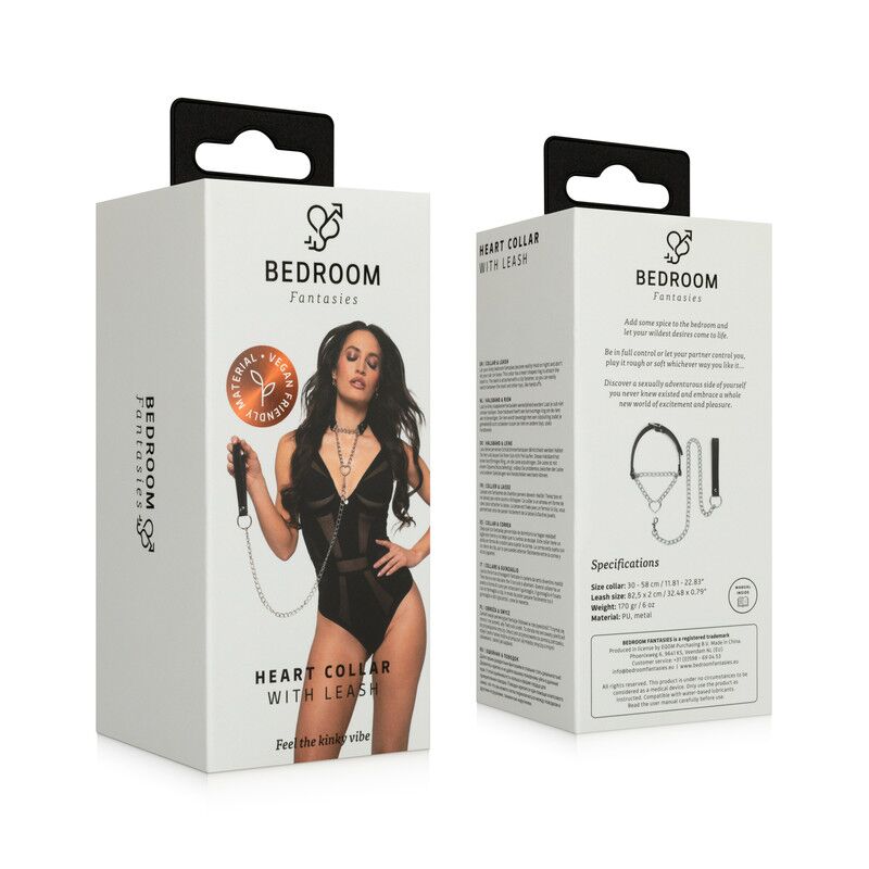 Нашийник з повідцем Bedroom Fantasies Collar with Chain