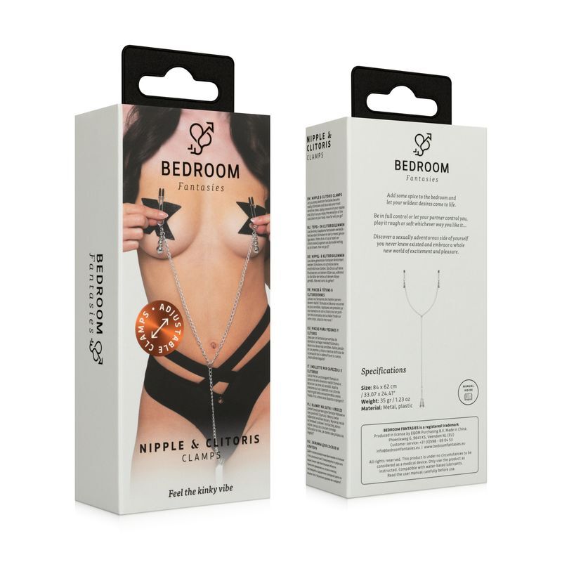 Затискачі для сосків та клітора Bedroom Fantasies Nipple and Clitoris