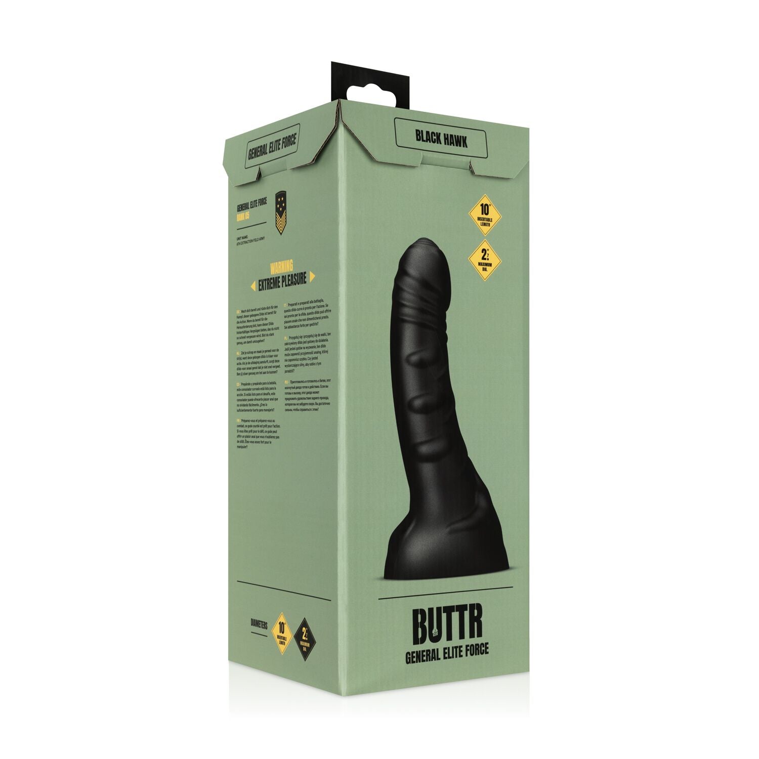 Фалоімітатор BUTTR Black Hawk Curved Anal Dildo