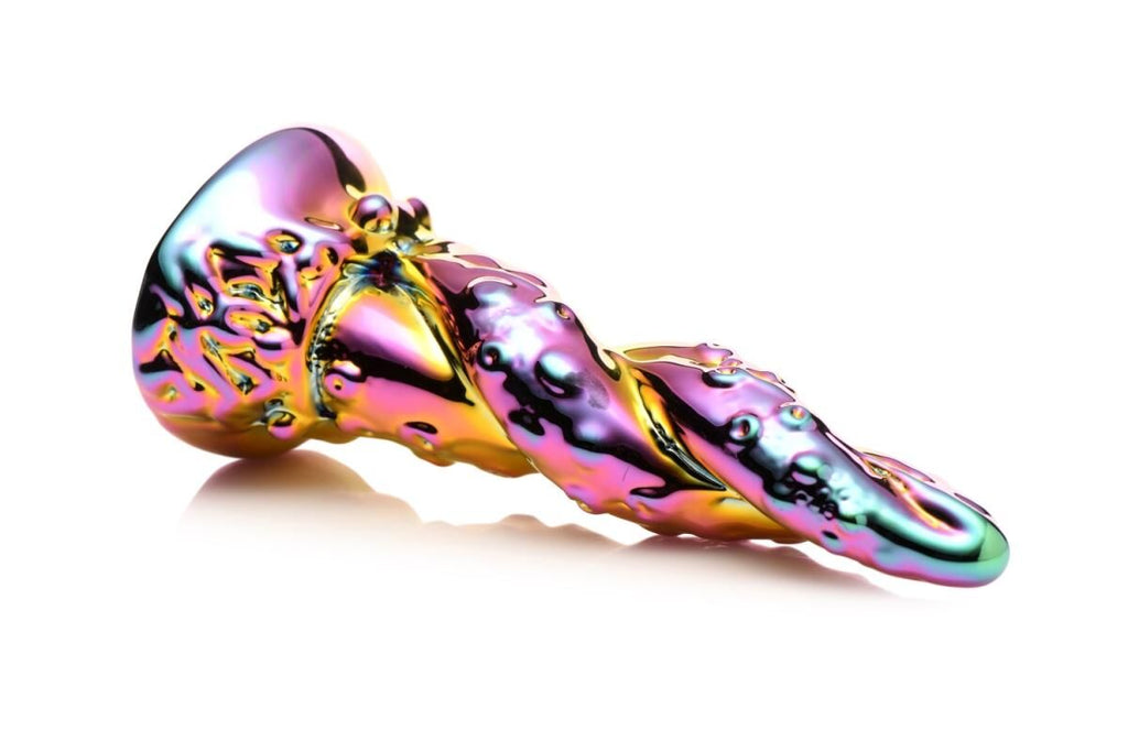 Фентезійний скляний фалоімітатор Creature Cocks Enchanting Rainbow Glass Dildo