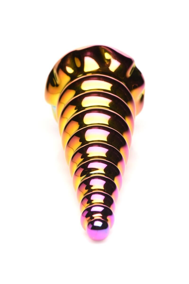 Фентезійний скляний фалоімітатор Creature Cocks Twilight Rainbow Glass Dildo