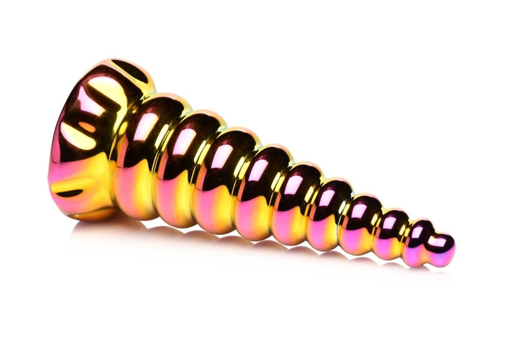 Фентезійний скляний фалоімітатор Creature Cocks Twilight Rainbow Glass Dildo