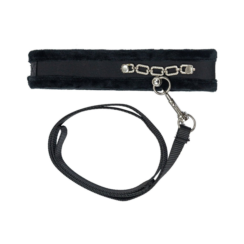 Нашийник із повідцем Punishment Crystal Collar &