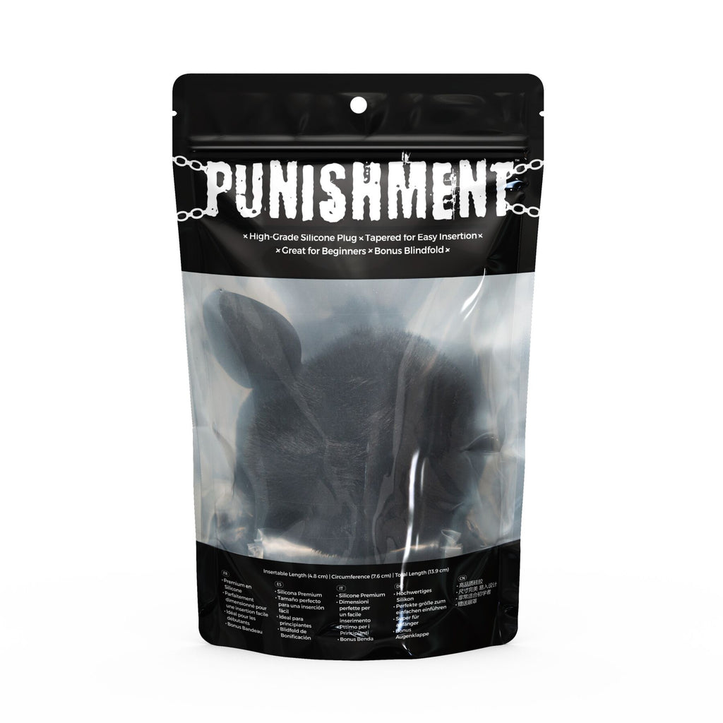 Анальна пробка з хвостом Punishment Bunny Tail Silicone