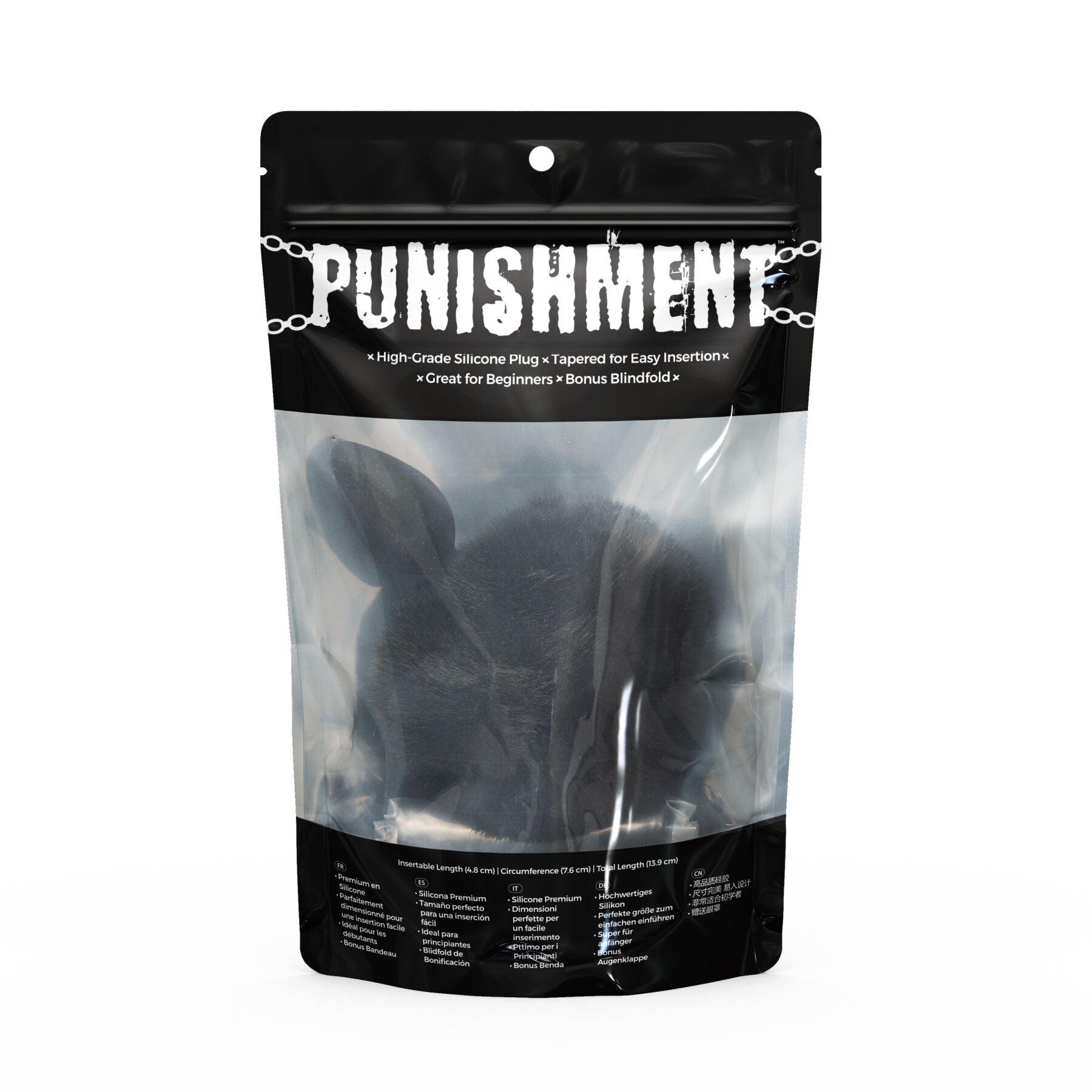 Анальна пробка з хвостом Punishment Bunny Tail Silicone