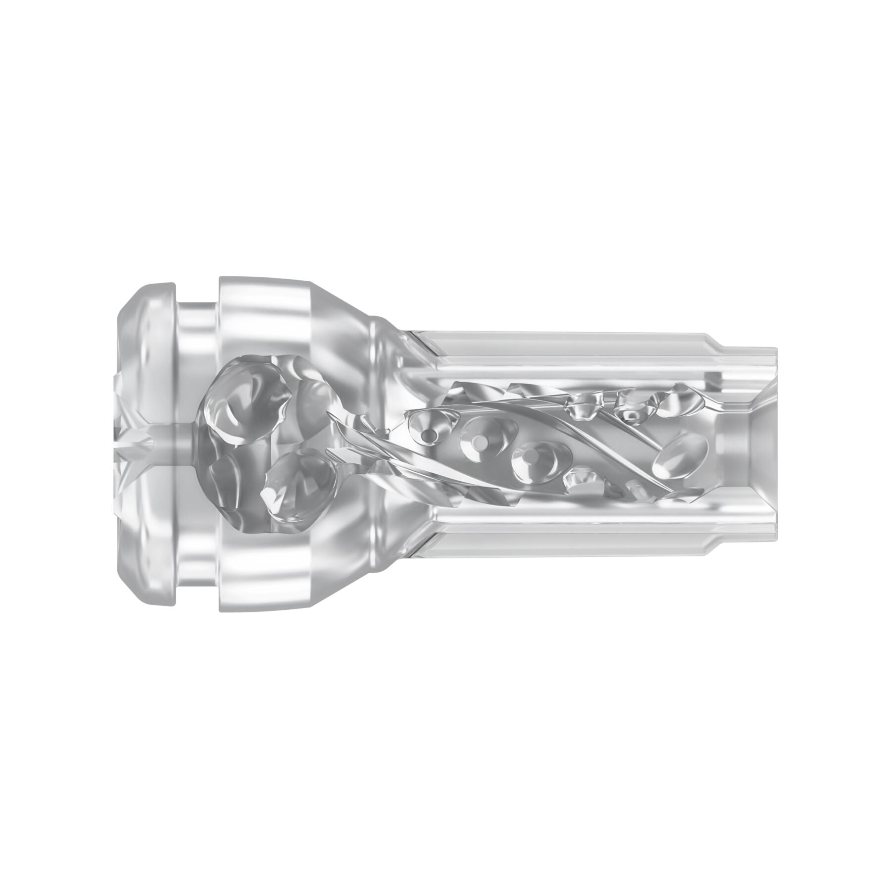 Мастурбатор Kiiroo Feel Pocket Crystal, сумісний з інтерактивною насадкою PowerBlow